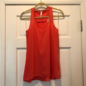 Orange/Coral racer back blouse